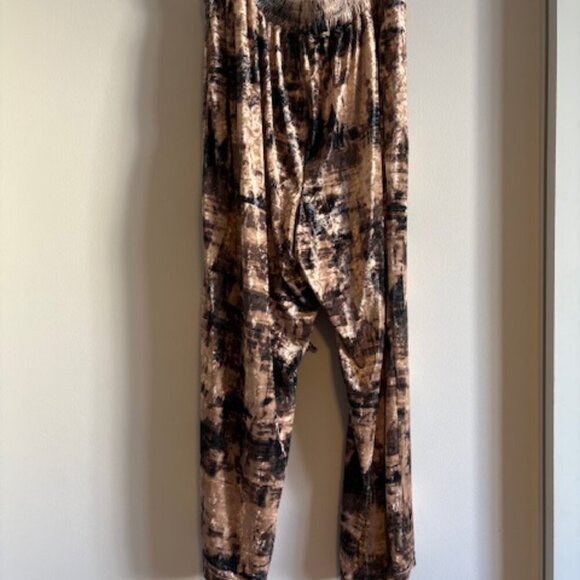 NWT Nina Parker Womens Plus Velvet Drawstring Wide Leg Pants 2X - Picture 3 of 6